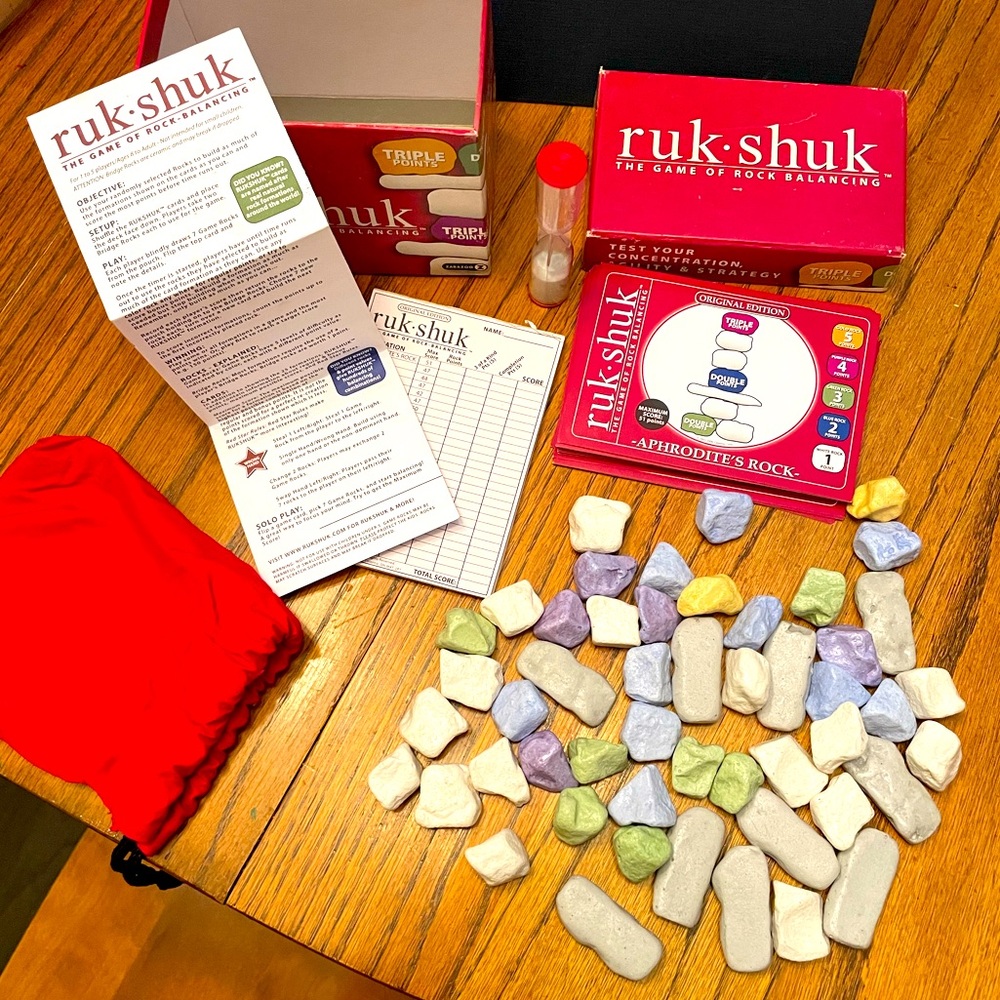 Ruk-shuk - the game of rock-balancing - by Zabazoo - preowned - see pictures